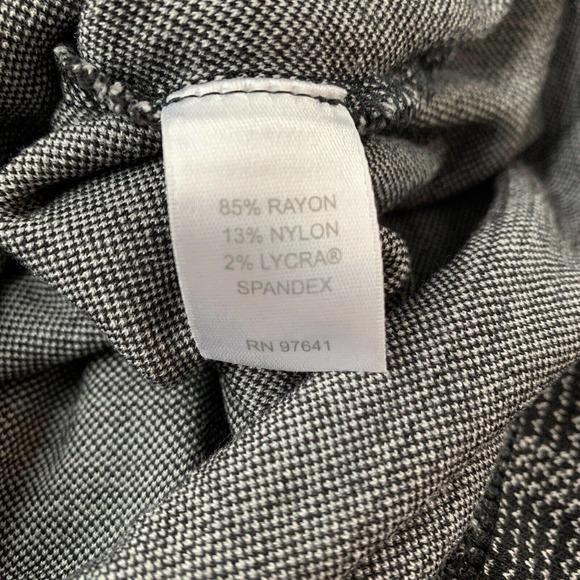 J Jill Wearever Collection Shift Dress Sz M 3/4 Sleeve Houndstooth Checkered - Picture 5 of 9